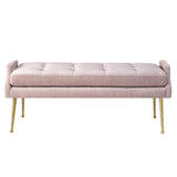 Eileen Bench, Blush - Furniture - Chairs - High Fashion Home