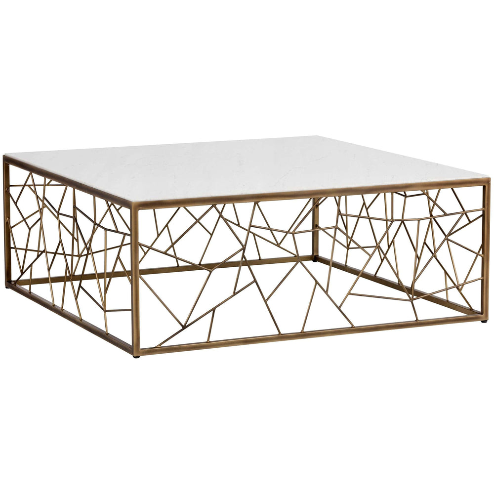 Vero Coffee Table, Rustic Bronze - Modern Furniture - Coffee Tables - High Fashion Home