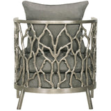 Walden Leather Chair, Grey - Modern Furniture - Accent Chairs - High Fashion Home