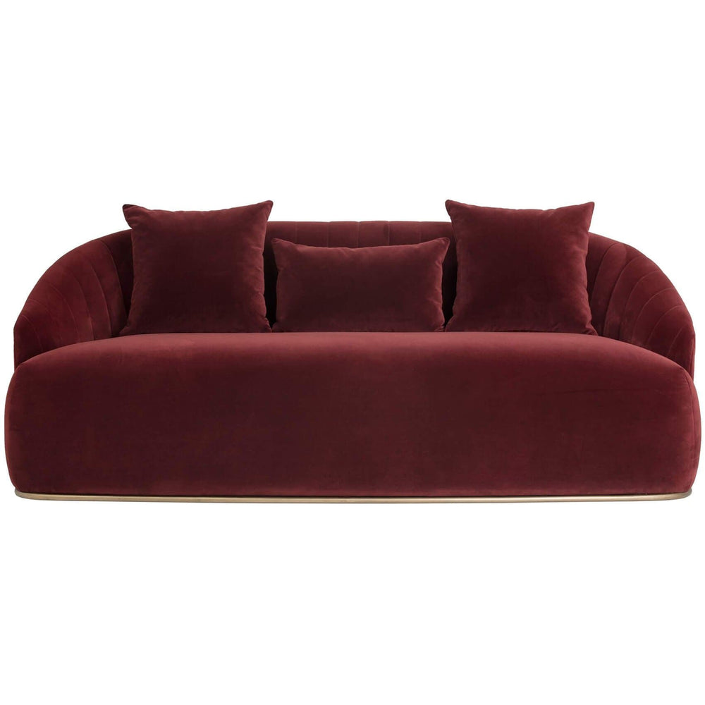 Astrid Sofa, Merlot - Modern Furniture - Sofas - High Fashion Home