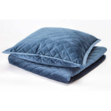 Diamond Quilted Coverlet Set, Navy - Accessories - High Fashion Home