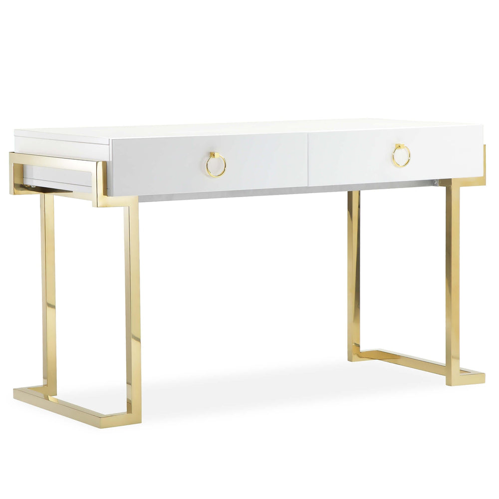 Julia Desk, White - Furniture - Office - High Fashion Home